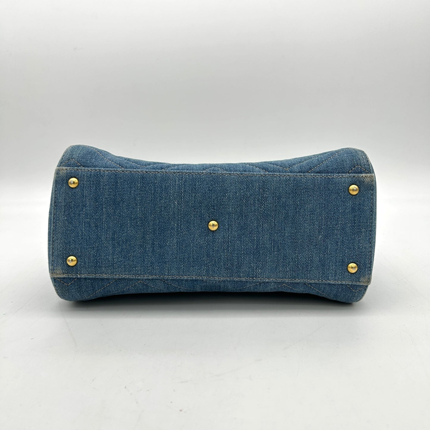 GLM-- Denim Matelasse Small Pearly GG Marmont Tote Blue LA26996