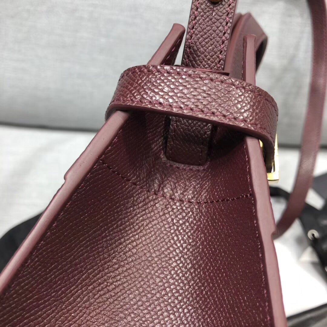 GLAMI Manhattan Nano Shopping Bag In Box Burgundy For Women 8.2in/21cm YSL