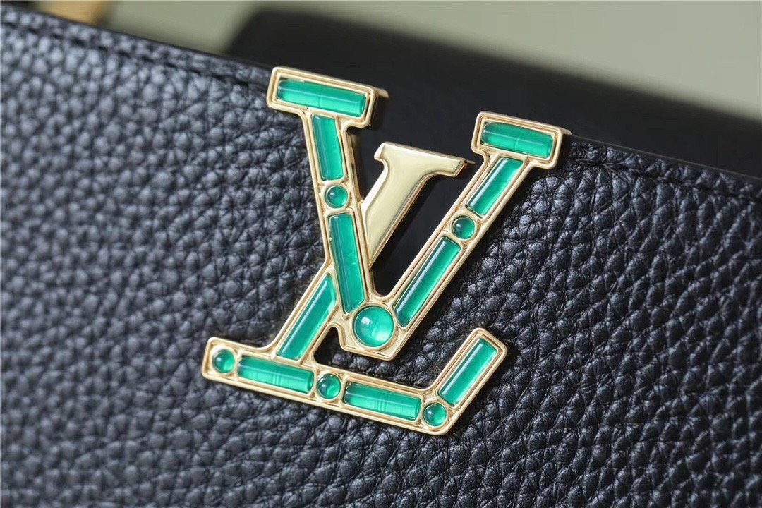 LV Capucines GLAMI Taurillon Black For Women,  Shoulder And Crossbody Bags 21cm/8.3in LV