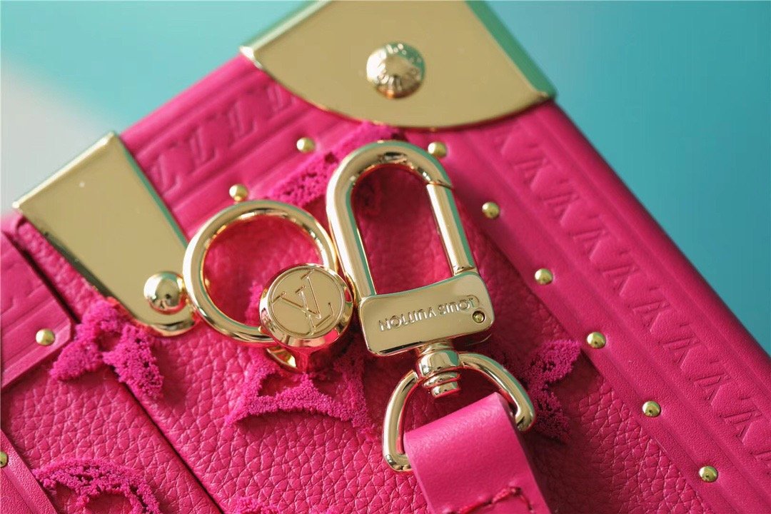 LV Valisette Tresor Monogram Empreinte Pink For Women, WomenÃ¢â‚¬â„¢s Bags, Shoulder And Crossbody Bags 9.4in/24cm LV