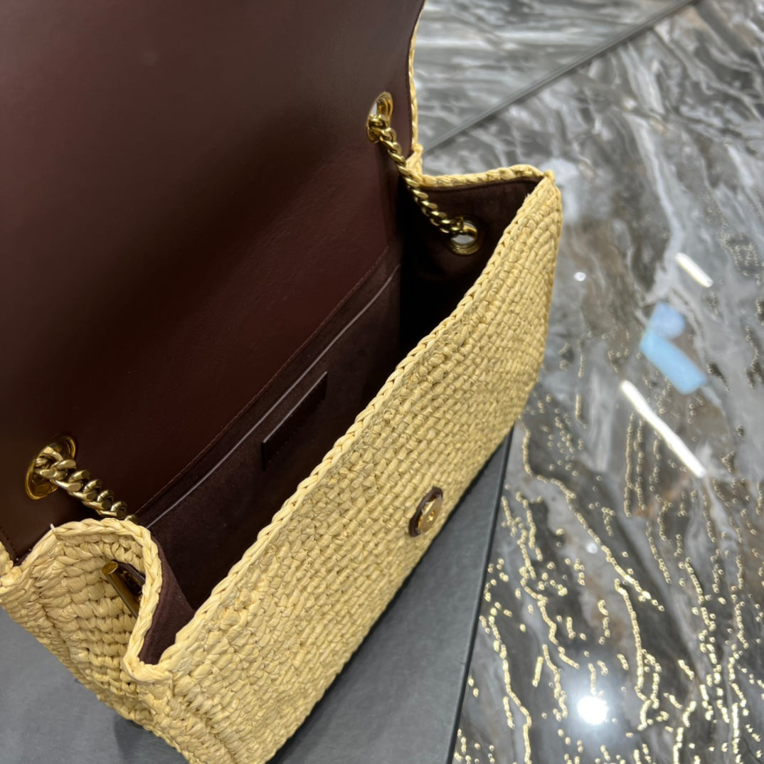 GLAMI Niki MeGLAMIum Chain Bag Yellow For Women, Women’s Bags 11in/28cm YSLÃ¢â‚¬Å½