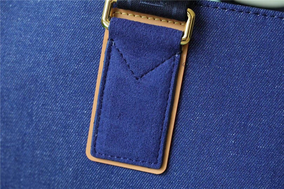 LV Cabas PM Plan Soleil Denim Canvas Blue For Women, WoHandbags 11.8in/30cm LVÃ‚Â  M94144