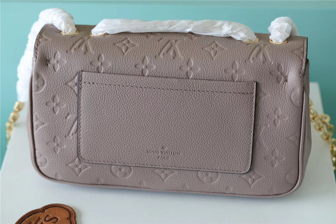 LV MarGLAMIau Monogram Empreinte Dove Gray For Women,  Shoulder And Crossbody Bags 9.6in/29.5cm LV M46199