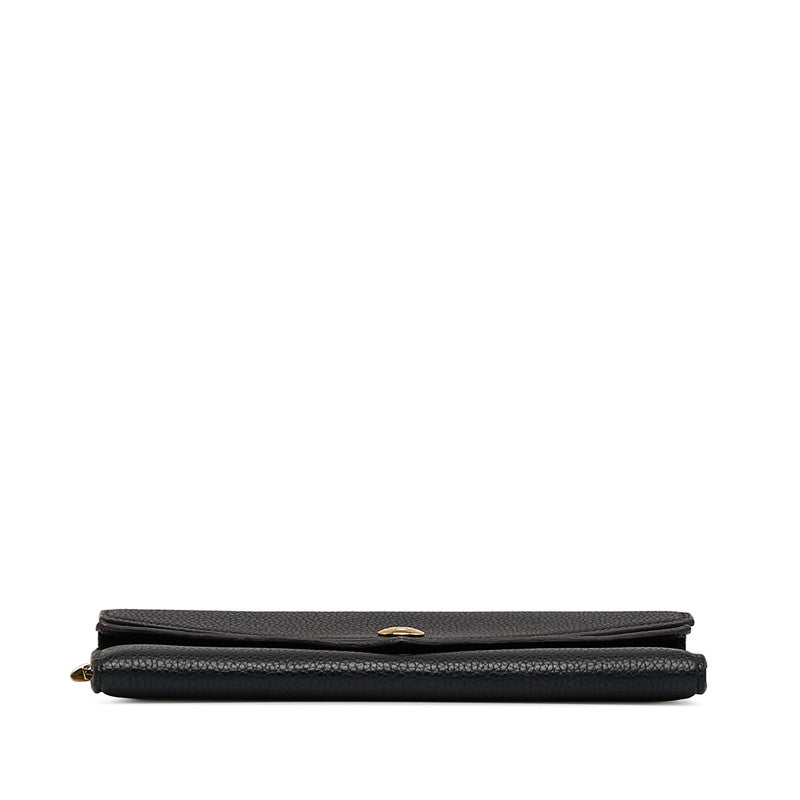 Louis Vuitton Monogram Portfolio Double V Long Wallet M64319 Black Brown PVC Leather  Louis Vuitton