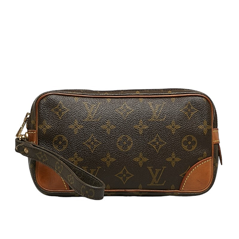 Louis Vuitton Monogram Marly Dragon PM Second Bag M51827 Brown PVC Leather  Louis Vuitton