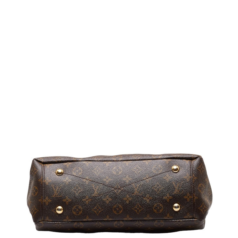 Louis Vuitton Monogram Pallas Handbag 2WAY M40906 Oral Pearl Brown PVC Leather  Louis Vuitton