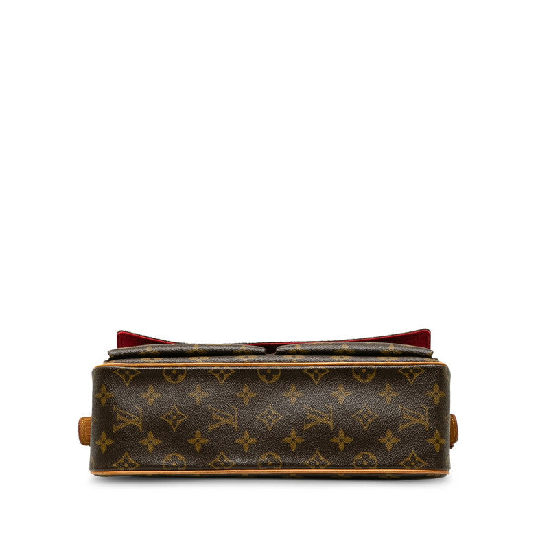 Louis Vuitton Monogram M51164 Shoulder Bag PVC/Leather Brown