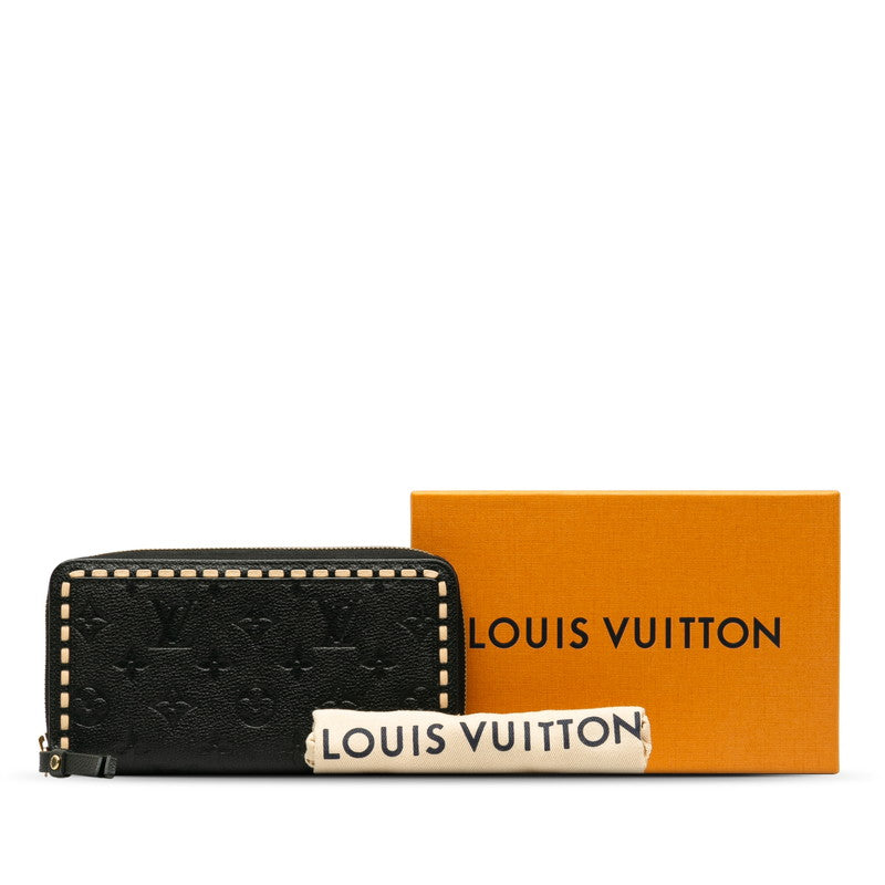 LOUIS VUITTON Louis Vuitton Monogram Amplant M64805 Long Wallet Carf/Laser Noir Black [Middle] Ladies