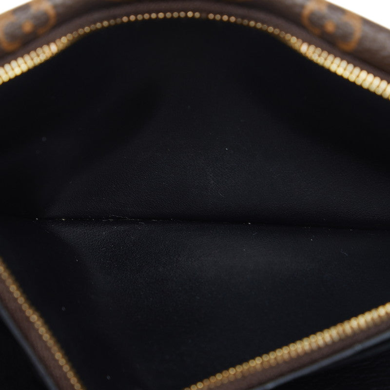 Louis Vuitton Monogram Portfolio Double V Long Wallet M64319 Black Brown PVC Leather  Louis Vuitton