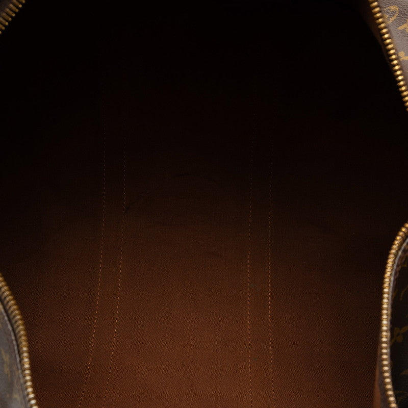 Louis Vuitton Monogram Keepall 50 Boston Bag Travel Bag M41426 Brown PVC Leather  Louis Vuitton