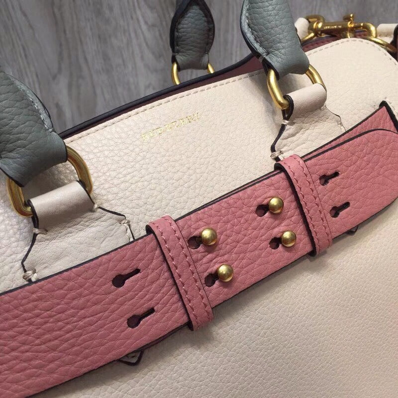GLAMI Small Triple Stud Belt Bag Cream For Women, Bags 14in/36cm