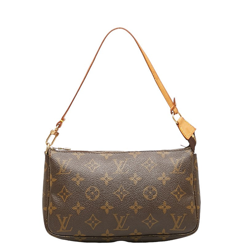 Louis Vuitton Pochette Accessories M51980 Brown PVC Leather