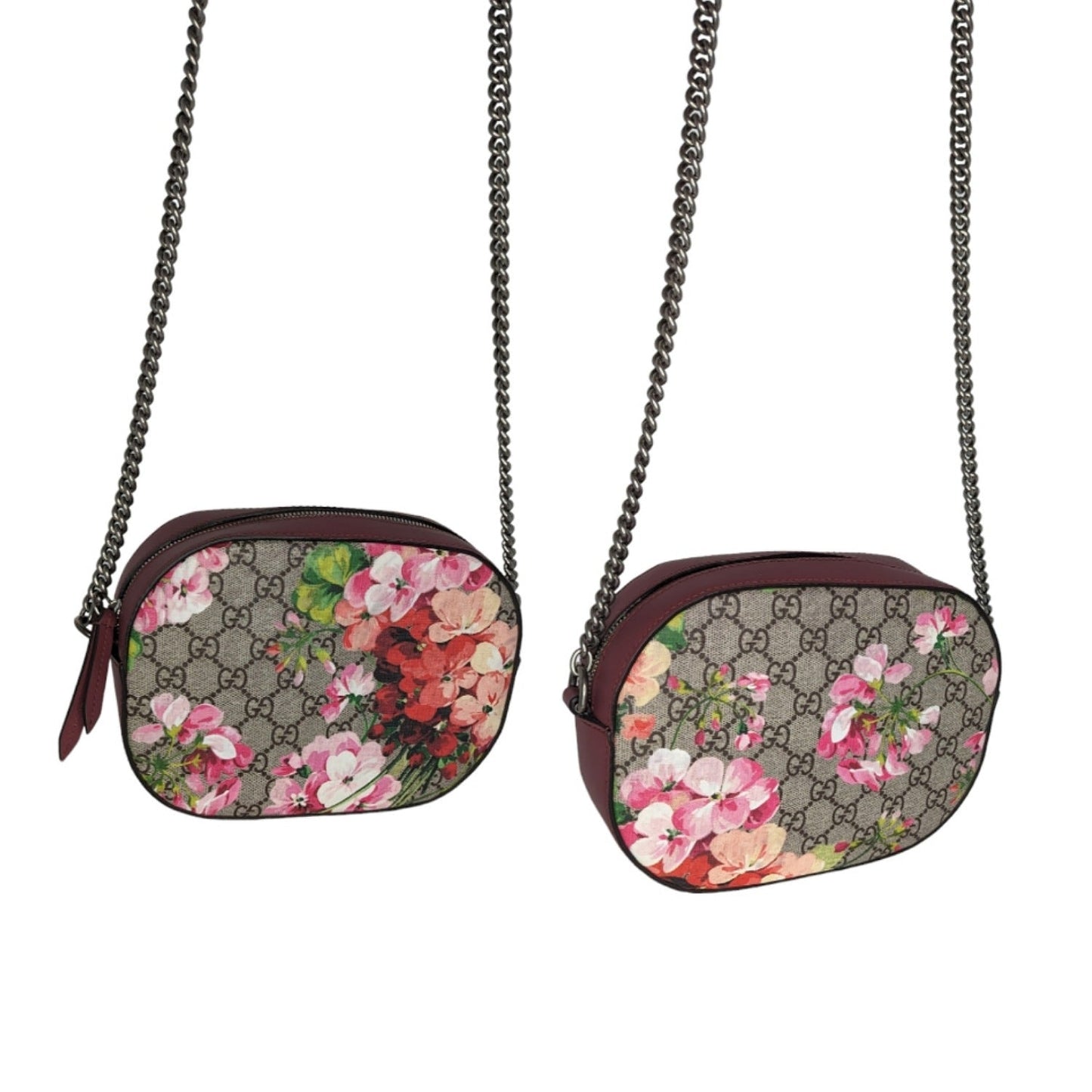 Gucci GG Supreme Blooms Mini Chain Shoulder Bag