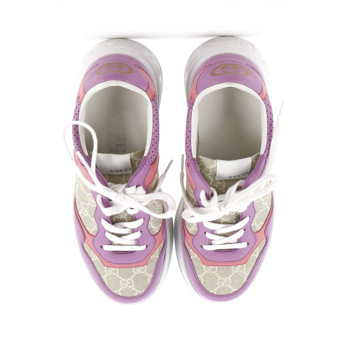 Women's Dali Platform Sneakers GG Coated Canvas and Leather