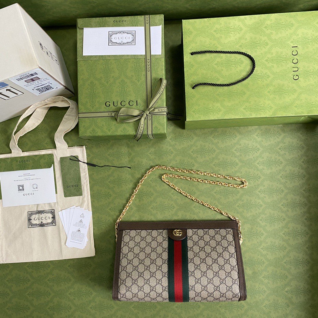 Glami OphiGLAMIa Glami MeGLAMIum Shoulder Bag Beige/Ebony Glami Supreme Canvas Green And Red Web For Women 13in/32.5cm Glami 503876 K05NG 8745