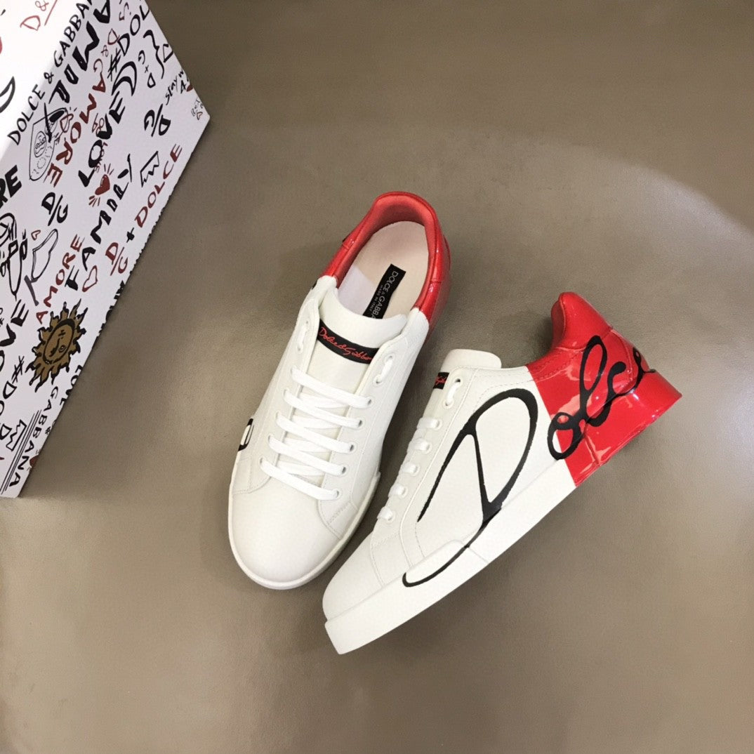 DolGLAMI &amp; GaGLAMIana Portofino Sneakers White/Red For Men GLAMI Shoes