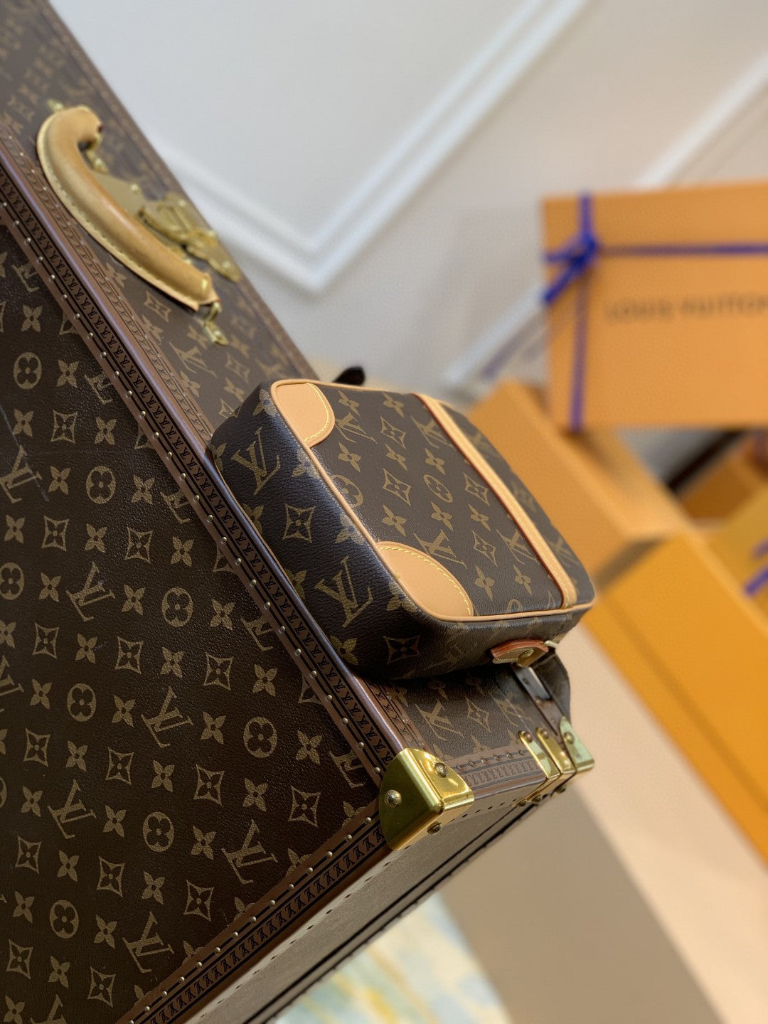 LV Danube Monogram Canvas For Women, WomenÃ¢â‚¬â„¢s Bags, Shoulder Bags 8.3in/21cm LV M45266