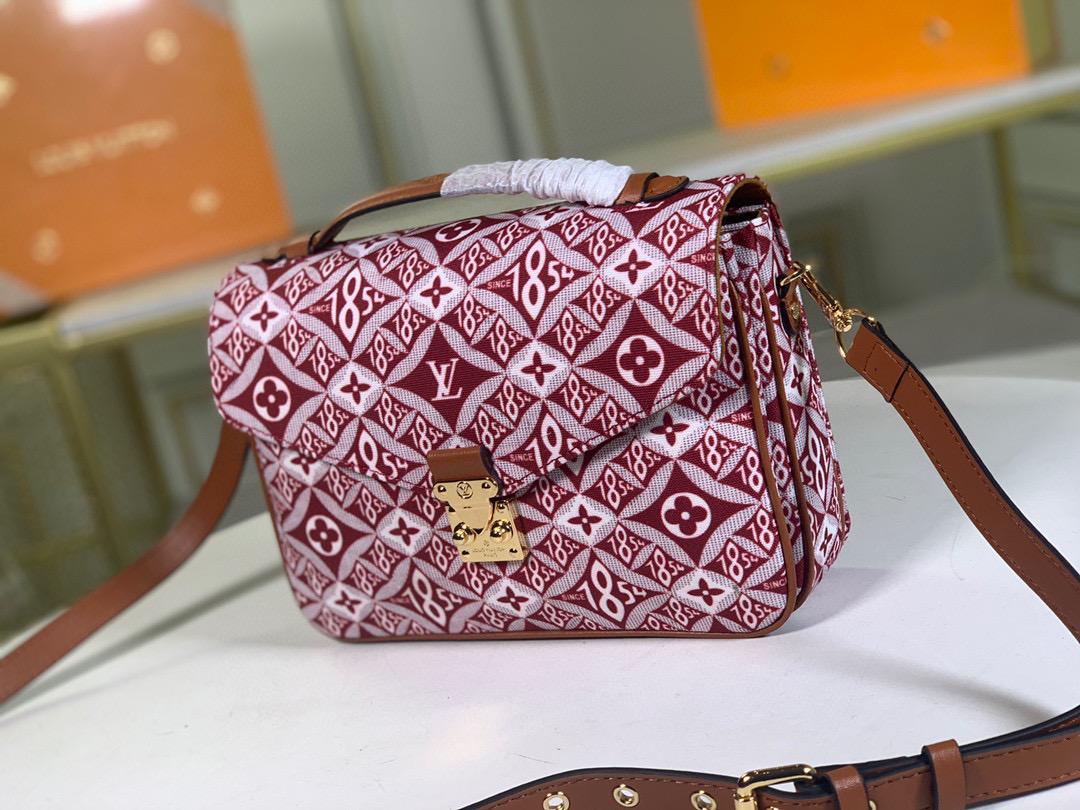 LV SinGLAMI 1854 Pochette Metis Red For Women, WomenÃ¢â‚¬â„¢s Handbags, Shoulder And Crossbody Bags 9.8in/25cm LV