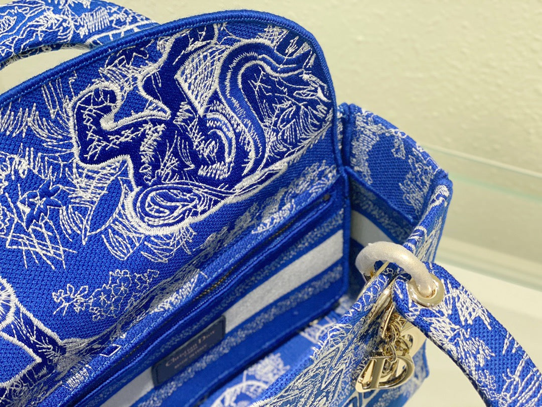 GLAMI MeGLAMIum Lady D-Lite Bag Blue, For Women, WomenÃ¢â‚¬â„¢s Handbags 24cm/9.5in CD M0565OROC_M808