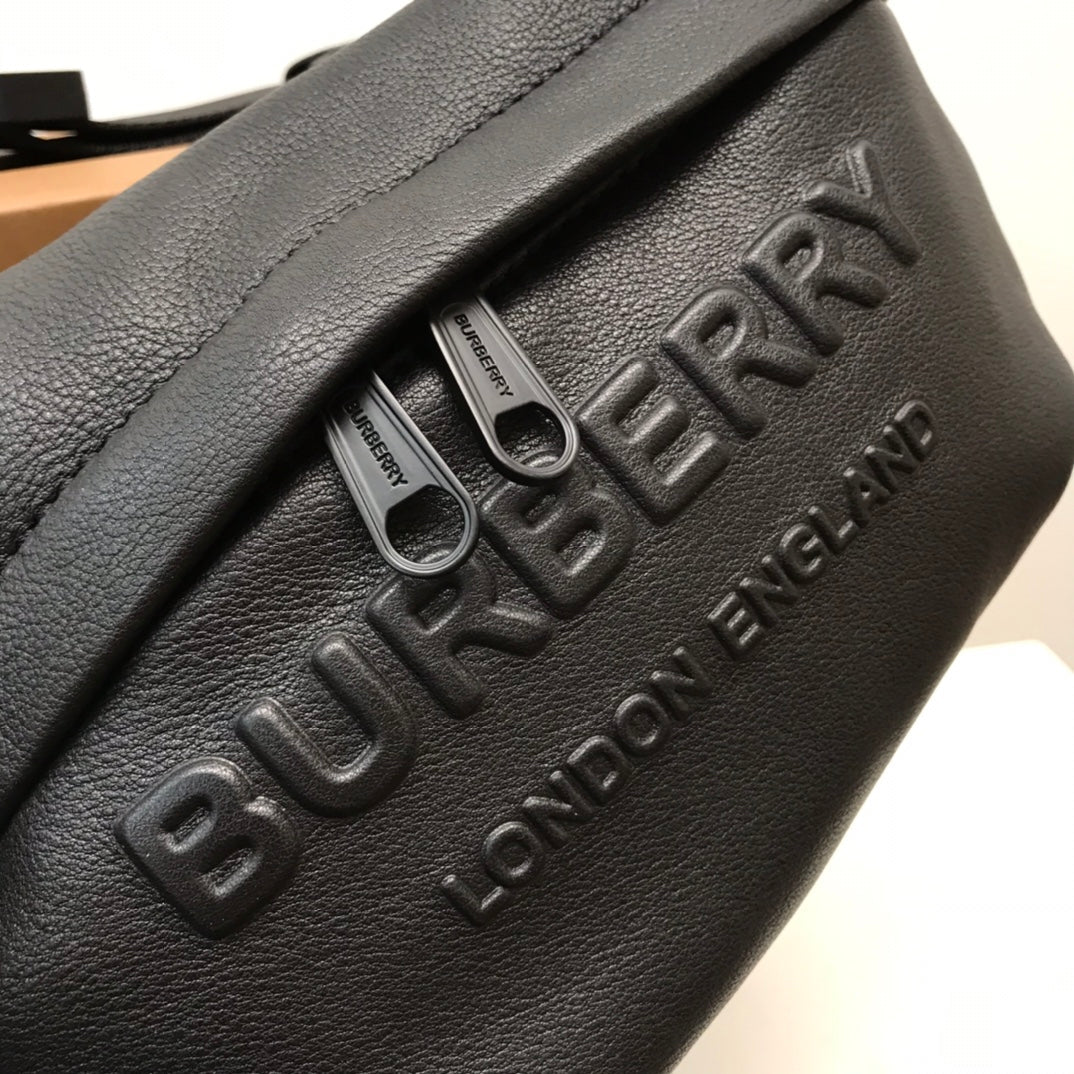 GLAMI Sonny Logo-Embossed Belt Bag Black For Men, Bags 12.2in/31cm