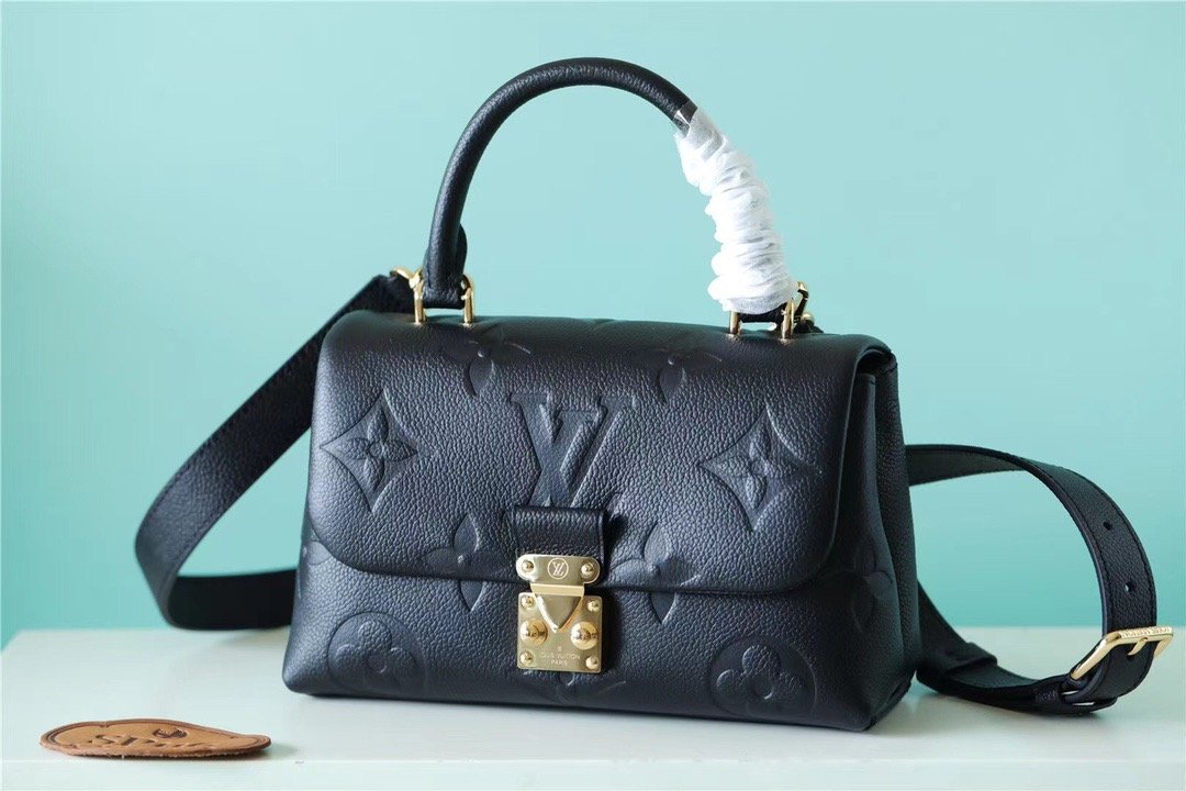 LV Madeleine GLAMI Monogram Empreinte Black For Women,  Shoulder and Crossbody Bags 9.4in/24cm LV