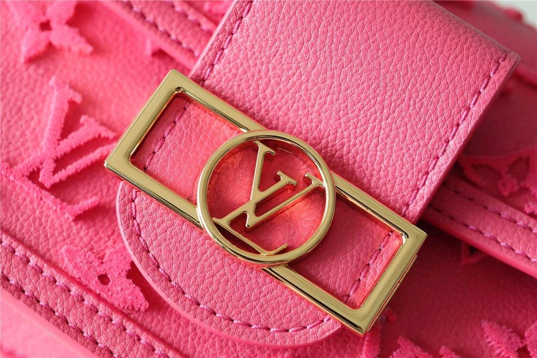 LV Mini Dauphine Monogram GlamIuo Pink For Women,  Shoulder And Crossbody Bags 18.5cm/7.3in LV M20747