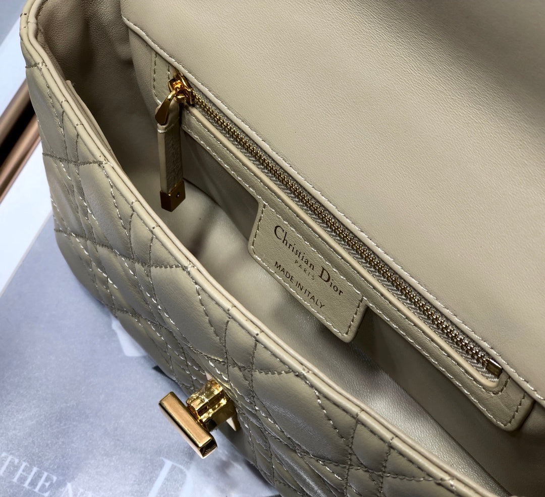 GLAMI Small Caro Bag Beige For Women 8in/20cm CD M9241UWHC_M39U