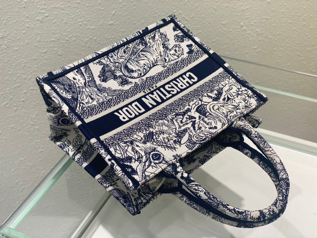 GLAMI Small Book Tote Blue, For Women, WomenÃ¢â‚¬â„¢s Handbags 26.5cm/10.5in CD M1265ZRGO_M928