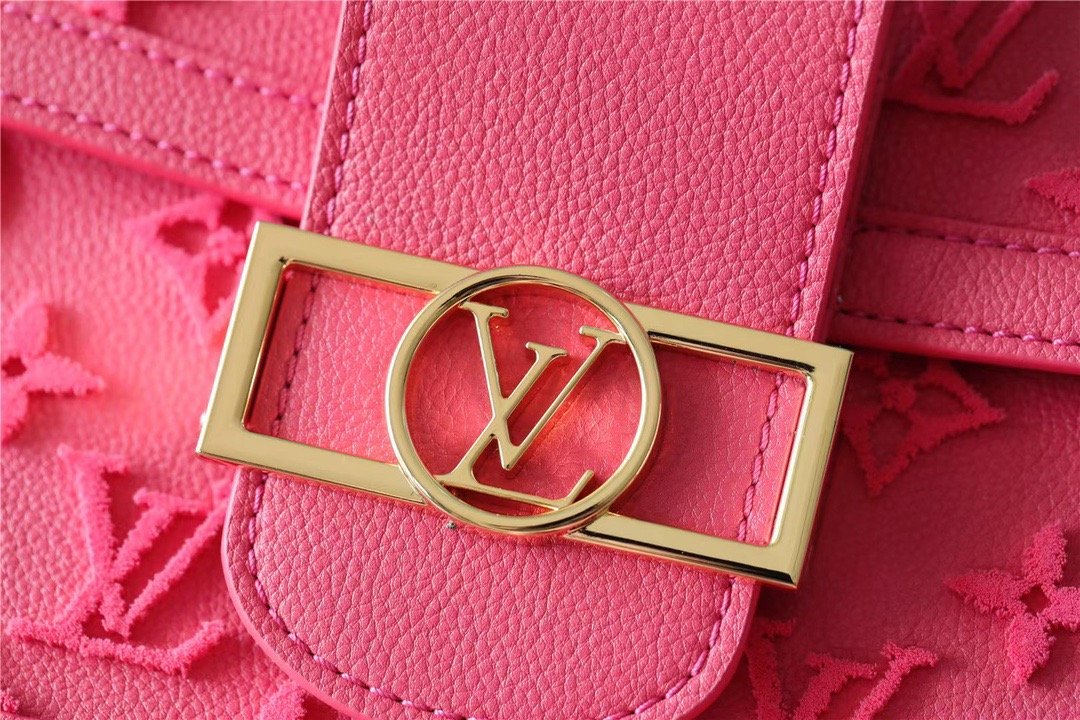 LV Mini Dauphine Monogram GlamIuo Pink For Women,  Shoulder And Crossbody Bags 18.5cm/7.3in LV M20747