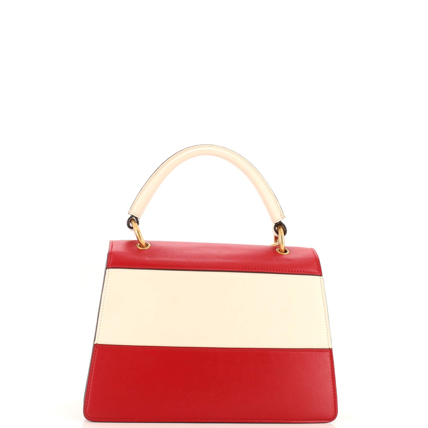 Queen Margaret Top Handle Bag Colorblock Leather Small
