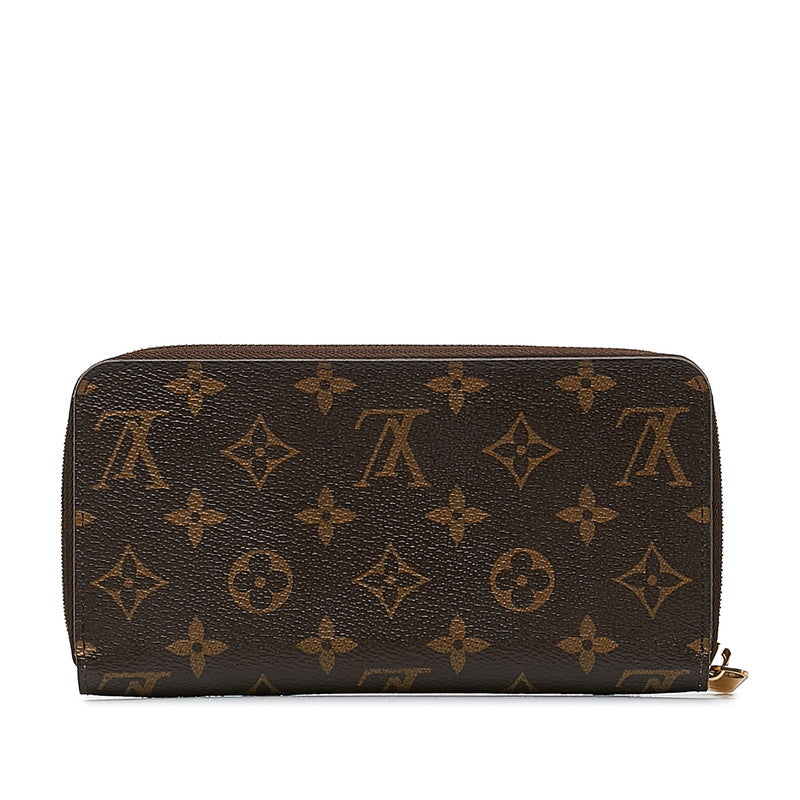 Louis Vuitton Monogram Jeep Wallet Roundfather Long Wallet M41894 Brown Rose Valerie PVC Leather Ladies Louis Vuitton