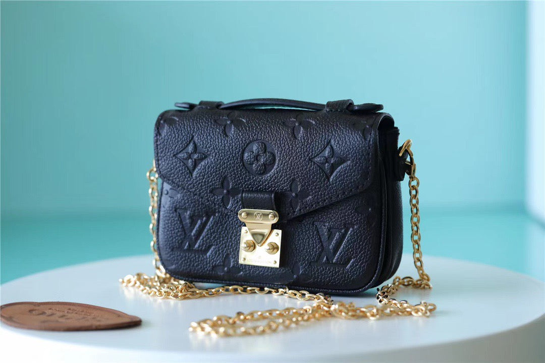 LV Micro Metis Monogram Empreinte Black For Women, WomenÃ¢â‚¬â„¢s Handbags, Shoulder And Crossbody Bags 5.5in/14cm LVÃ‚Â 