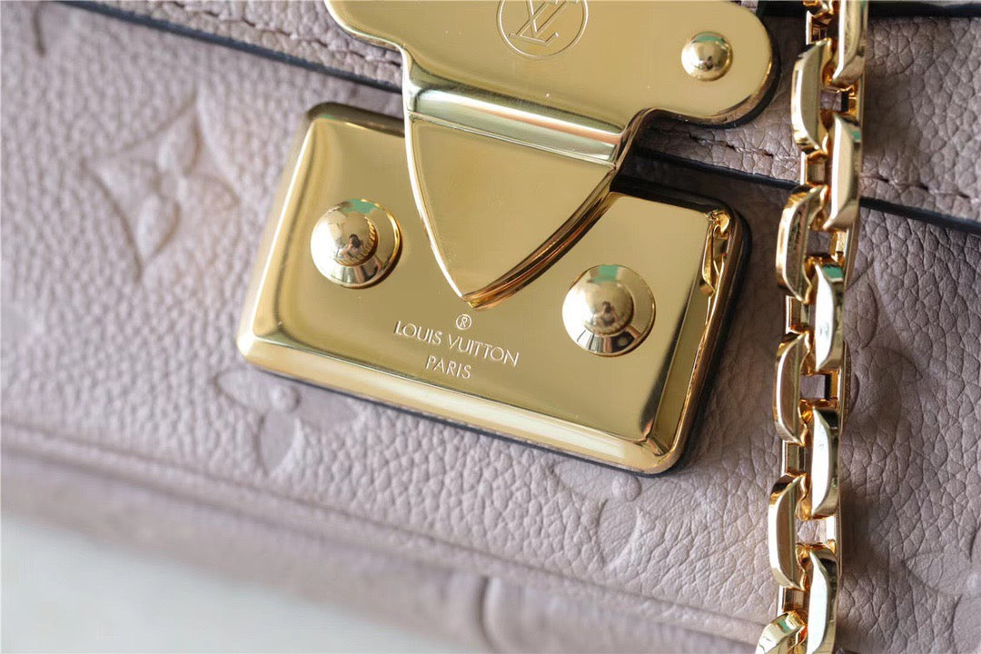 LV MarGLAMIau Monogram Empreinte Dove Gray For Women,  Shoulder And Crossbody Bags 9.6in/29.5cm LV M46199