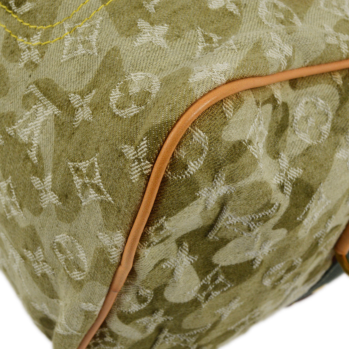 Louis Vuitton 2008 Green Monogramouflage Denim Lys Shoulder Bag M95771