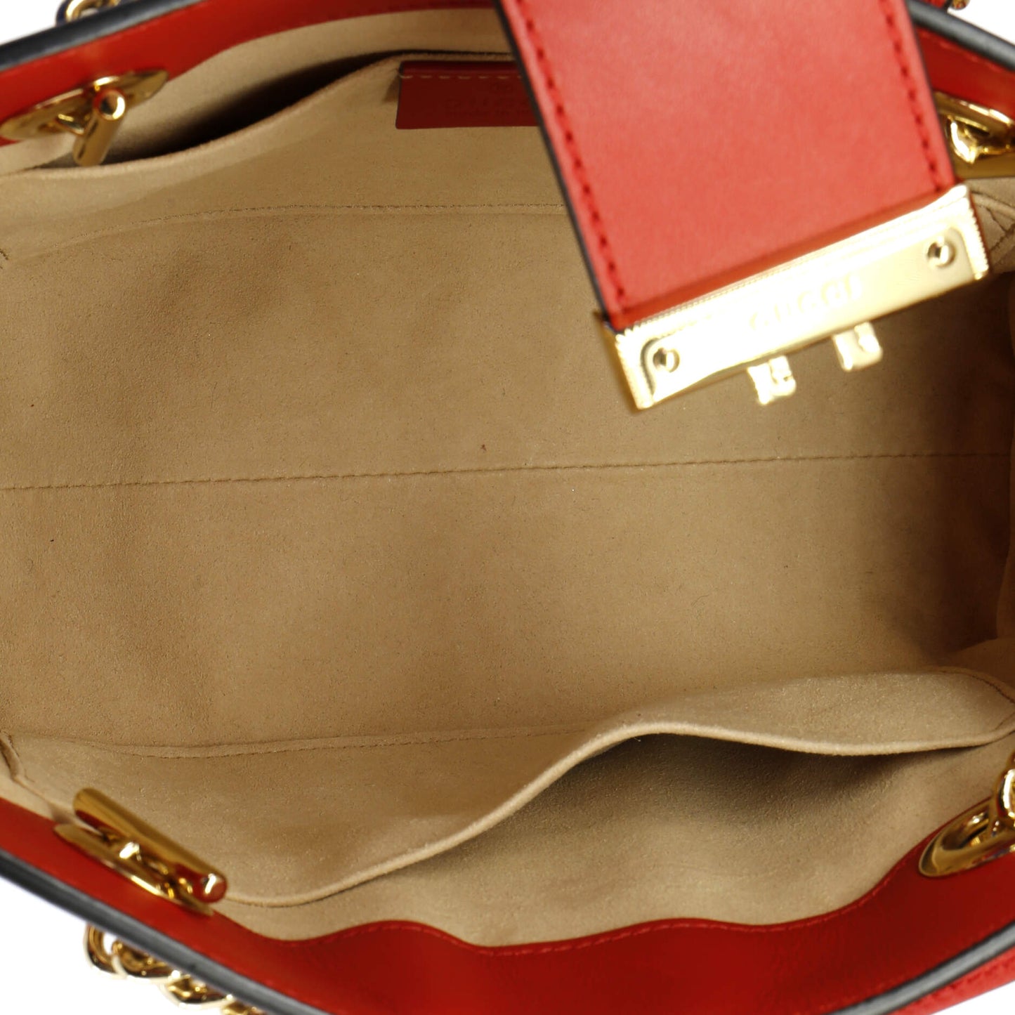 Padlock Chain Tote Printed GG Coated Canvas Small