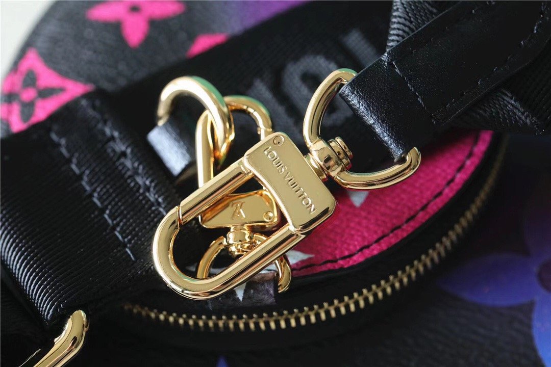 LV Papillon GLAMI Bag Classic Monogram For Women 20cm Midnight Fuchsia LV M59860
