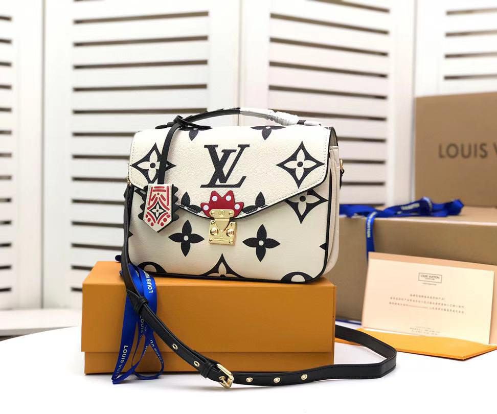 LV LV Crafty Pochette Metis Monogram Empreinte Creme For Women, WomenÃ¢â‚¬â„¢s Handbags, Shoulder And Crossbody Bags 9.8in/25cm LV M45384
