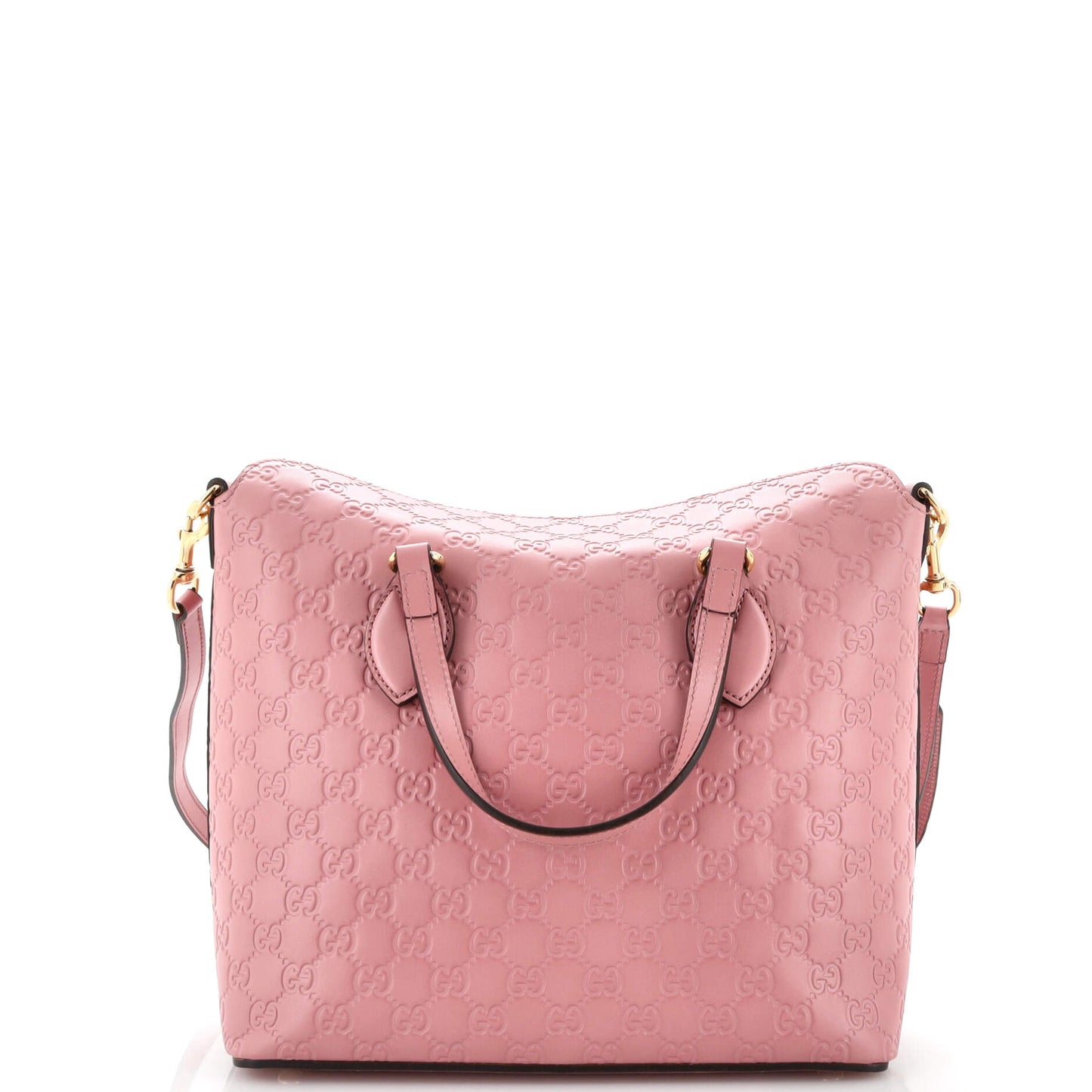 Signature Fold Over Tote Guccissima Leather Medium