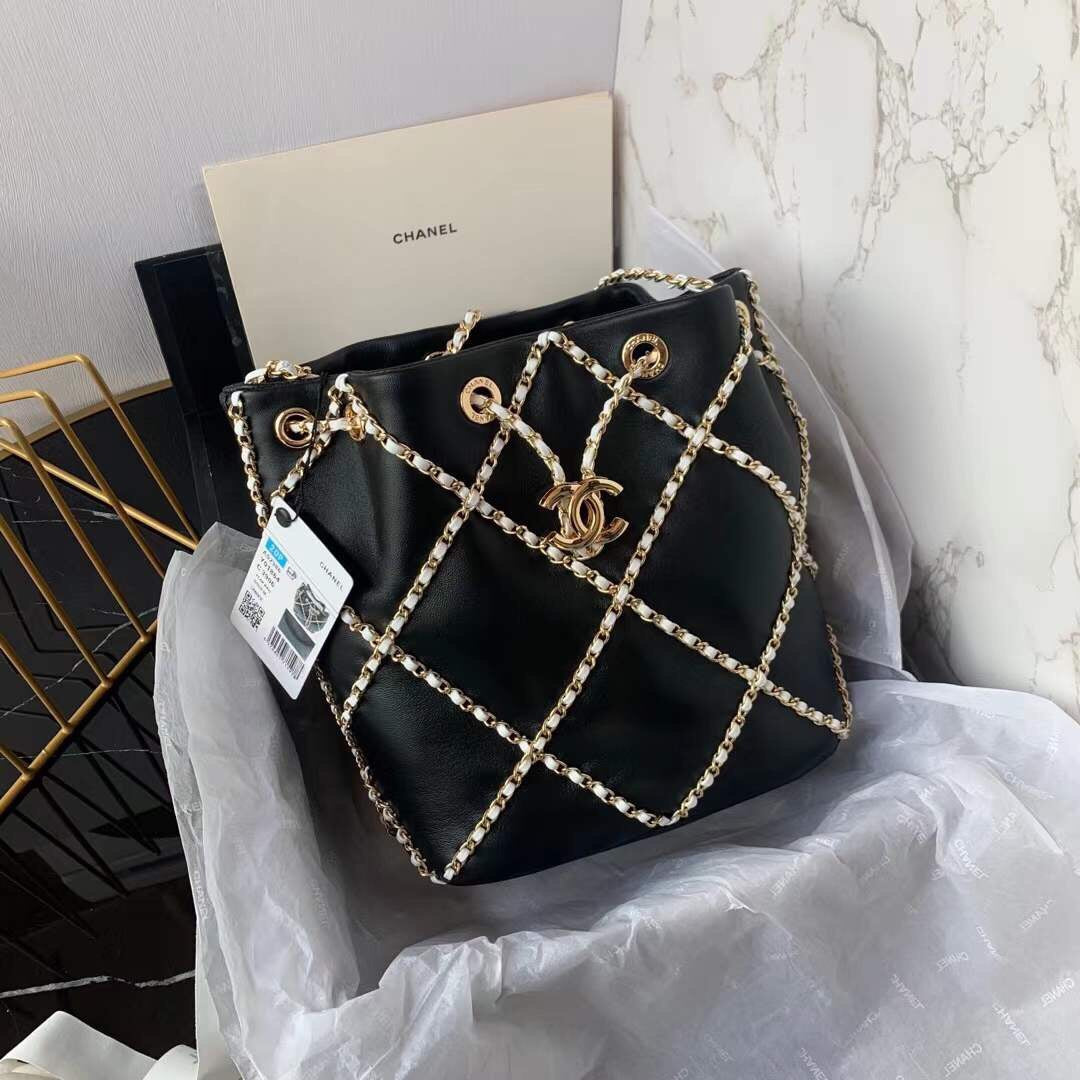 CHL 21 Handbag Black For Women Bags 8.6in/22cm