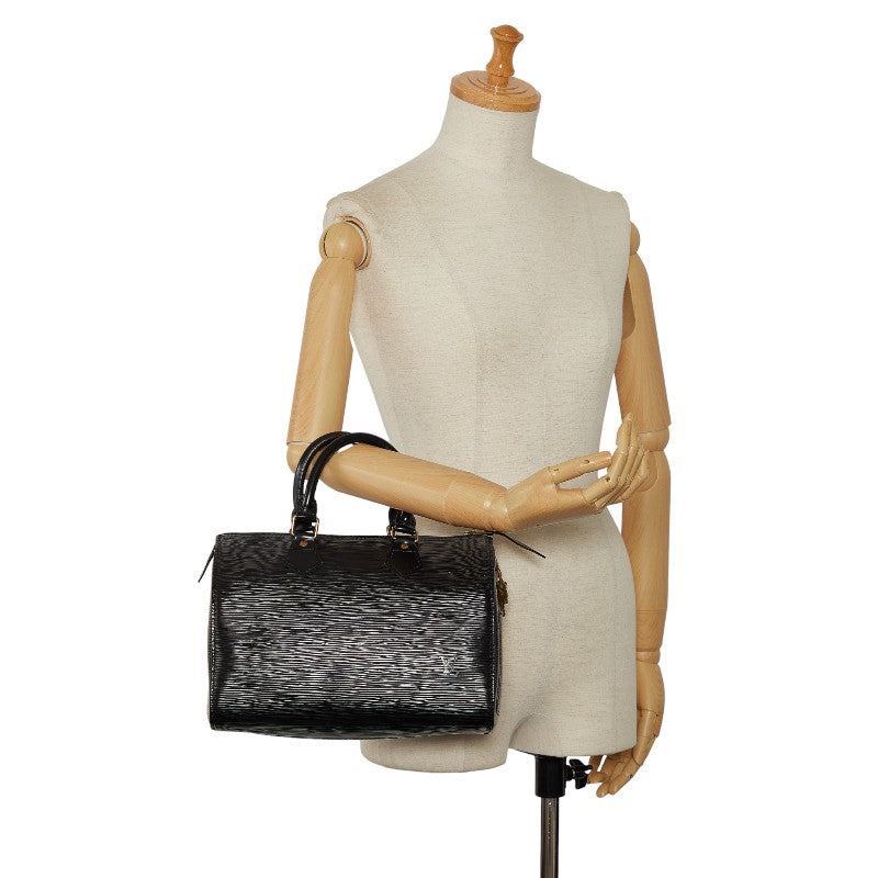 Louis Vuitton Epic Speed 30 Bag Boston Bag M59022 Noir Black Leather Lady Louis Vuitton