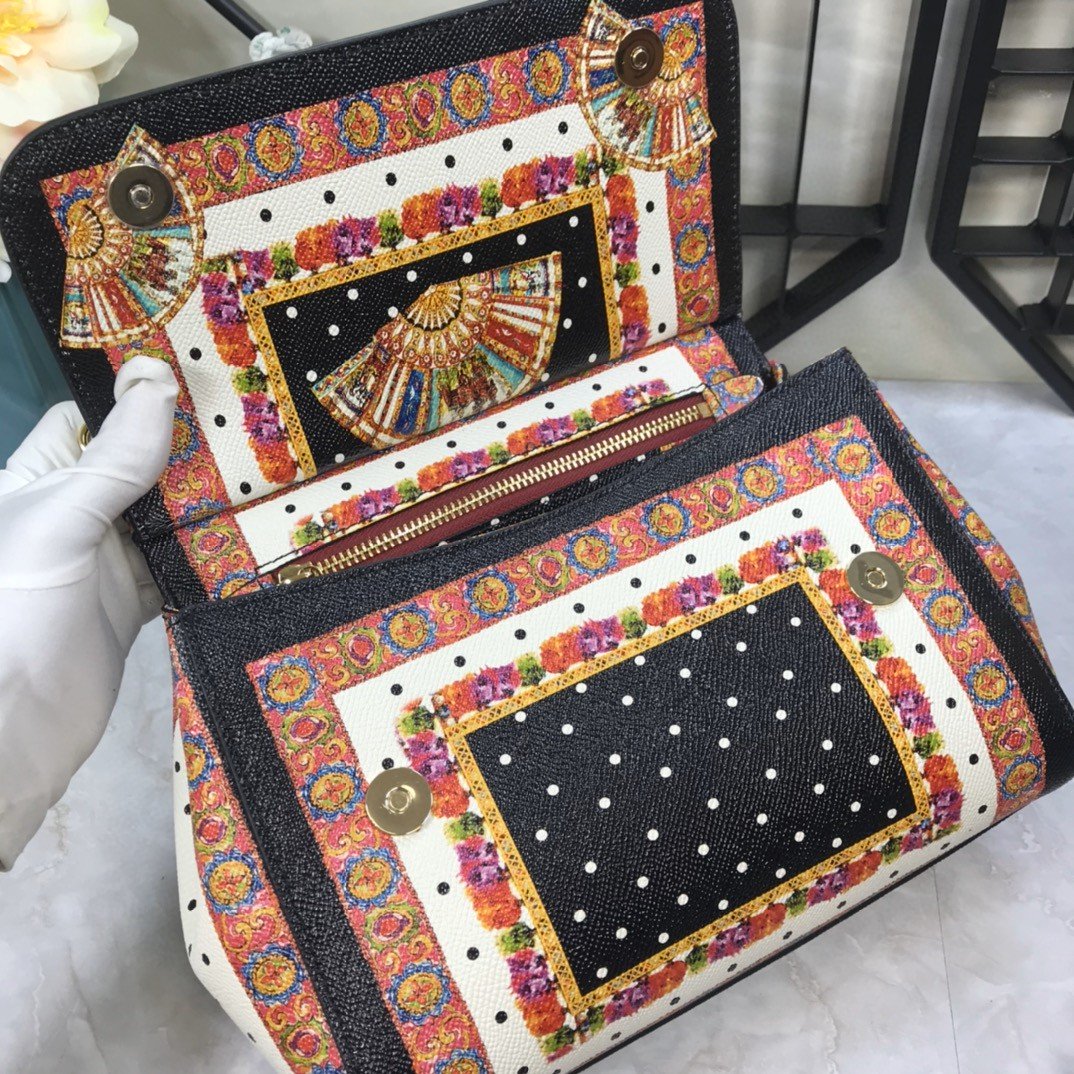 GLAMI 90s Sicily Bag With Logo Print Multicolor For Women 10.2in/26cm GLAMI