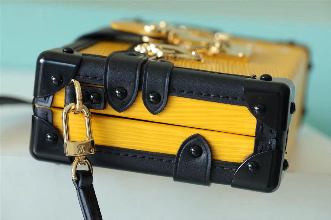 LV Petite Malle Epi Yellow For Women,  Shoulder And Crossbody Bags 7.9in/20cm LVÃ‚Â 