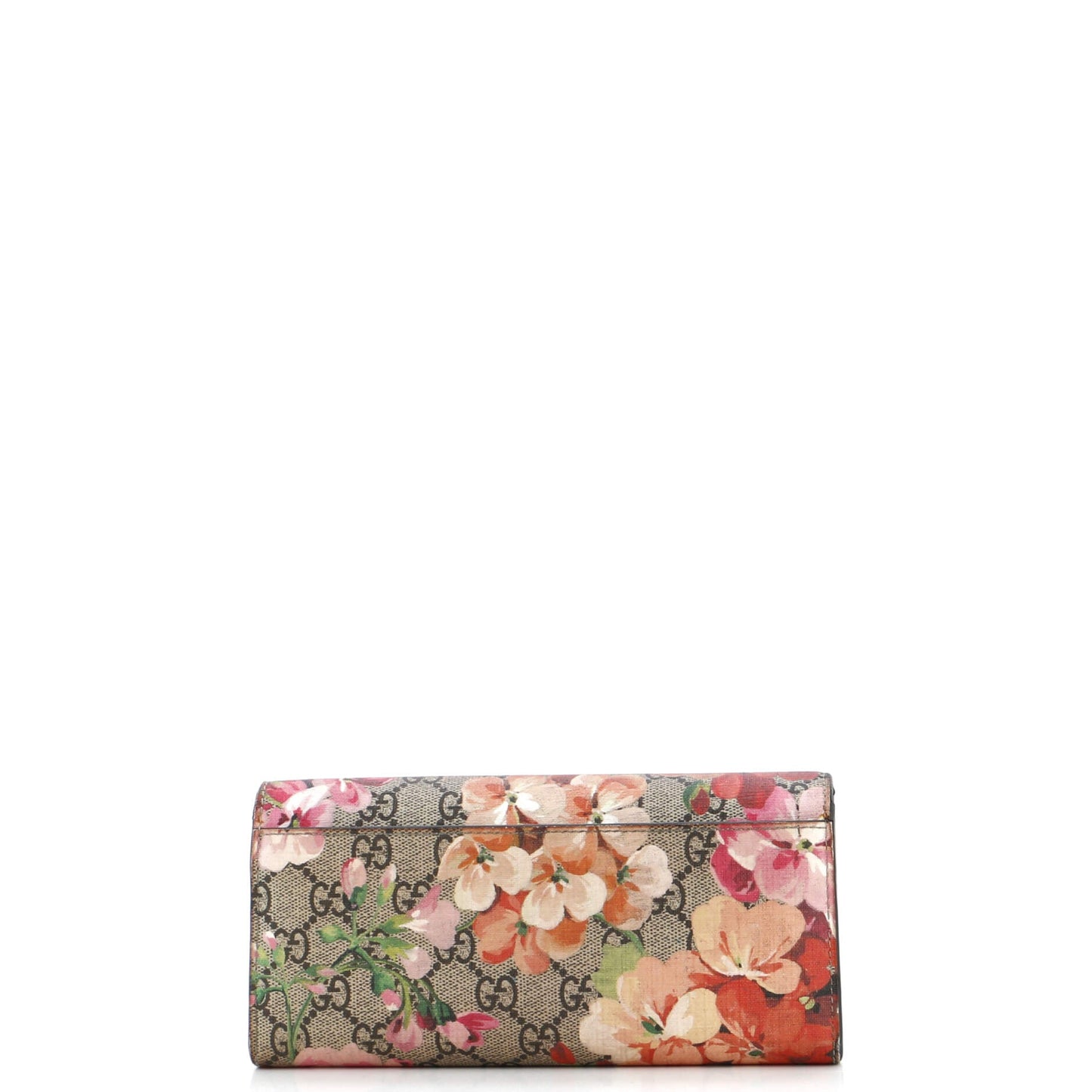 Continental Wallet Blooms Print GG Coated Canvas