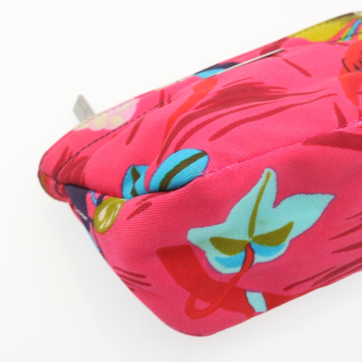 GUCCI Floral Pouch Nylon Pink fm1065