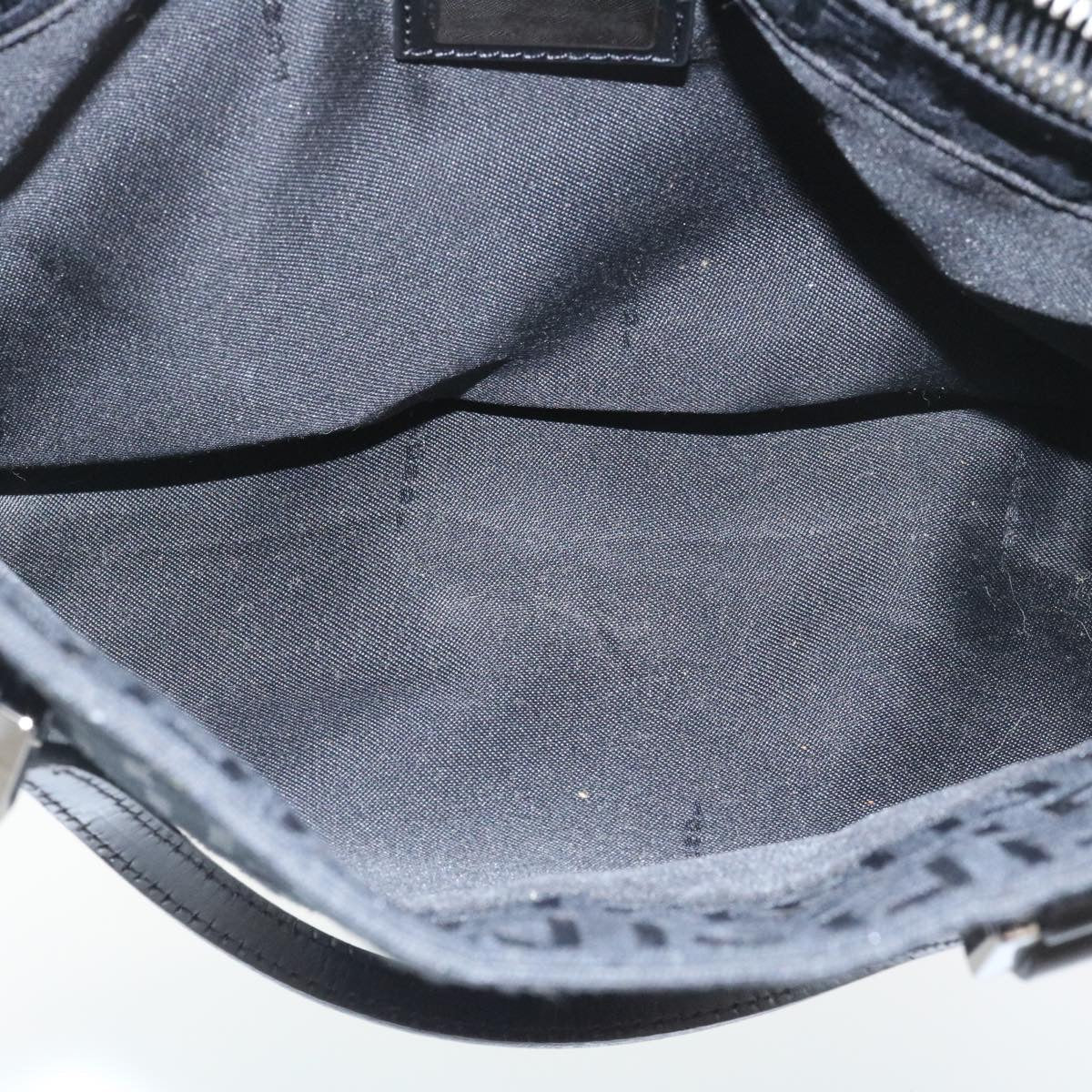 FENDI Zucchino Canvas Hand Bag Black fm1160