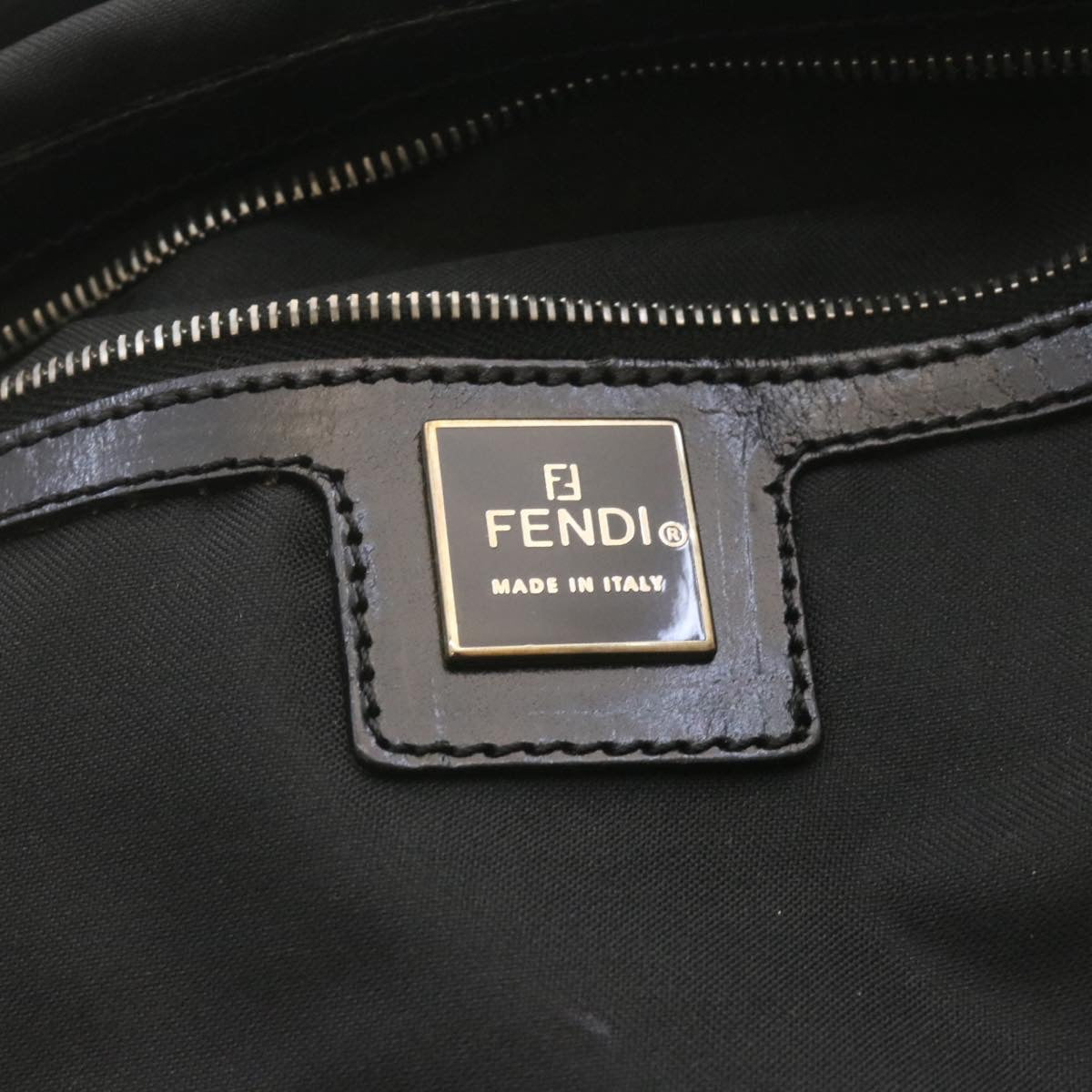 FENDI Zucca Canvas Tote Bag Black fm1221