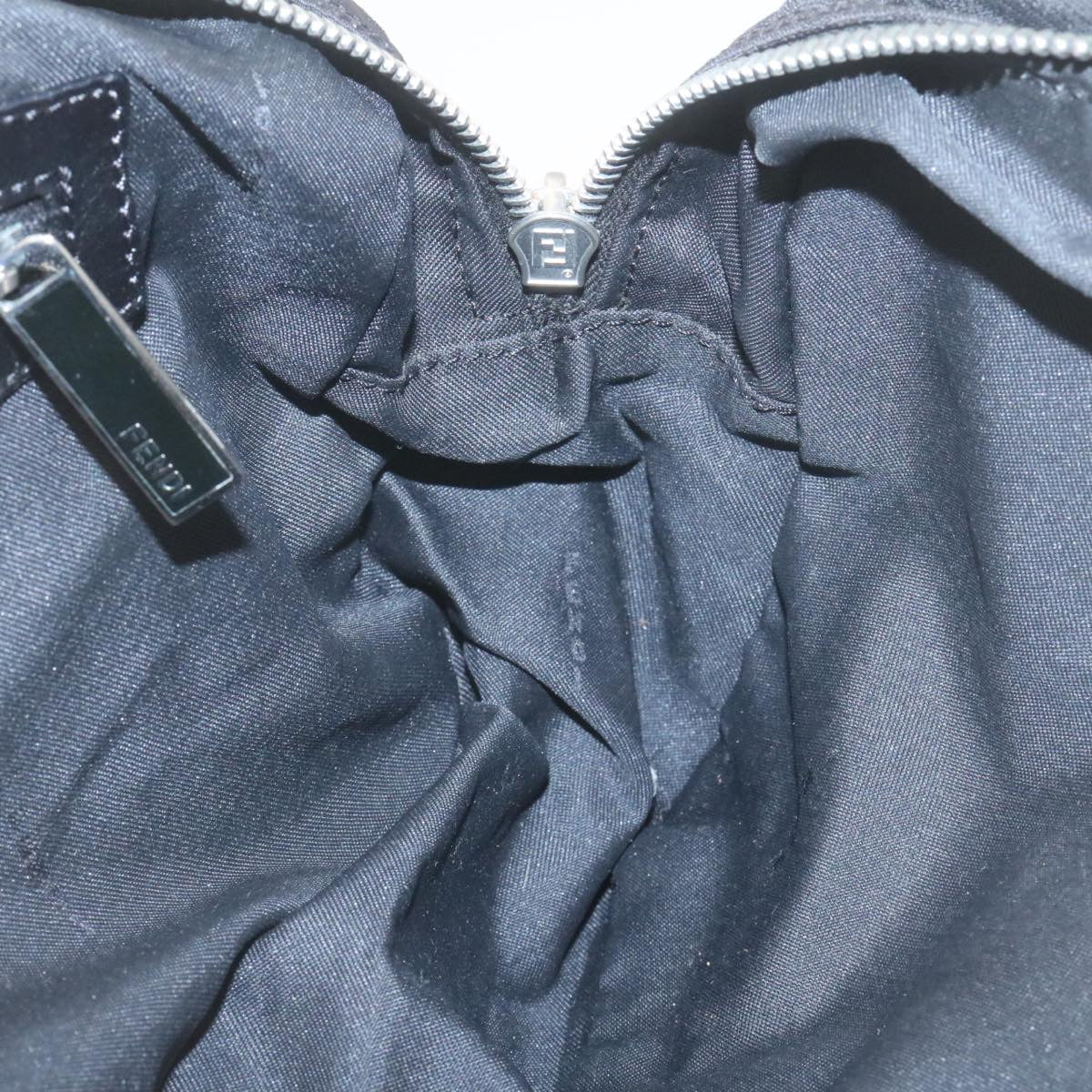 FENDI Zucca Canvas Tote Bag Black fm1221