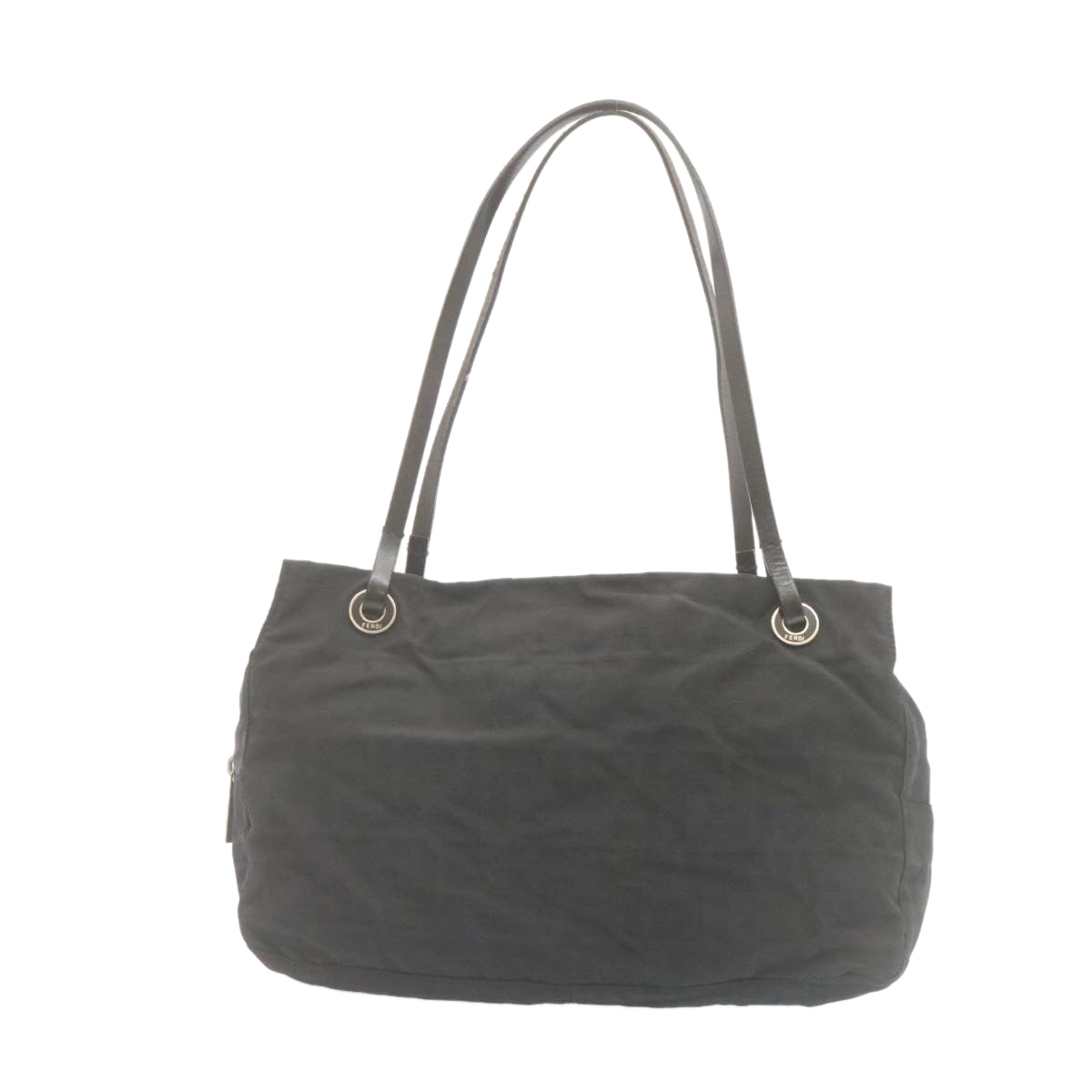 FENDI Zucca Canvas Tote Bag Black fm1221