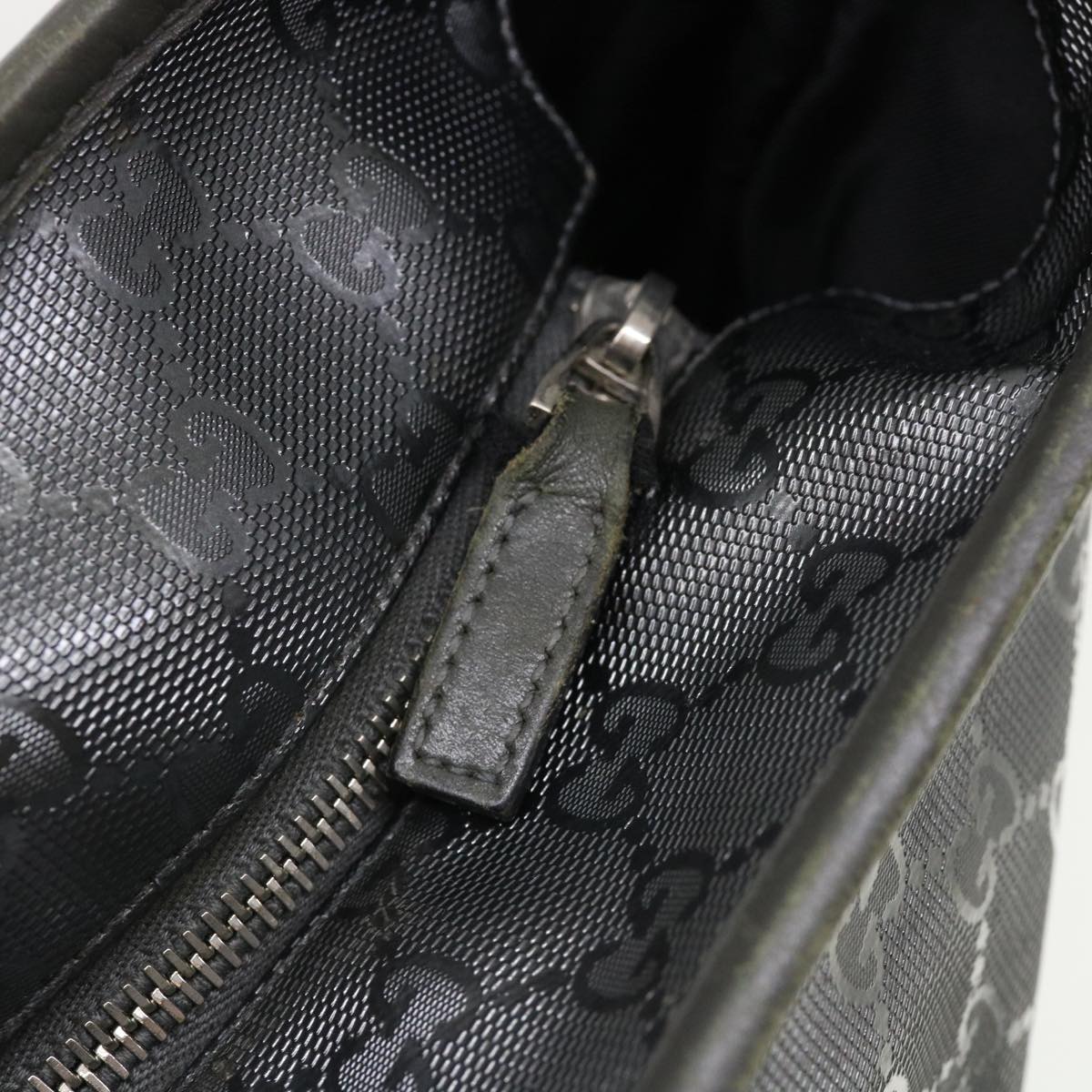 GUCCI GG Canvas Tote Bag Gray 211137492174 fm1642