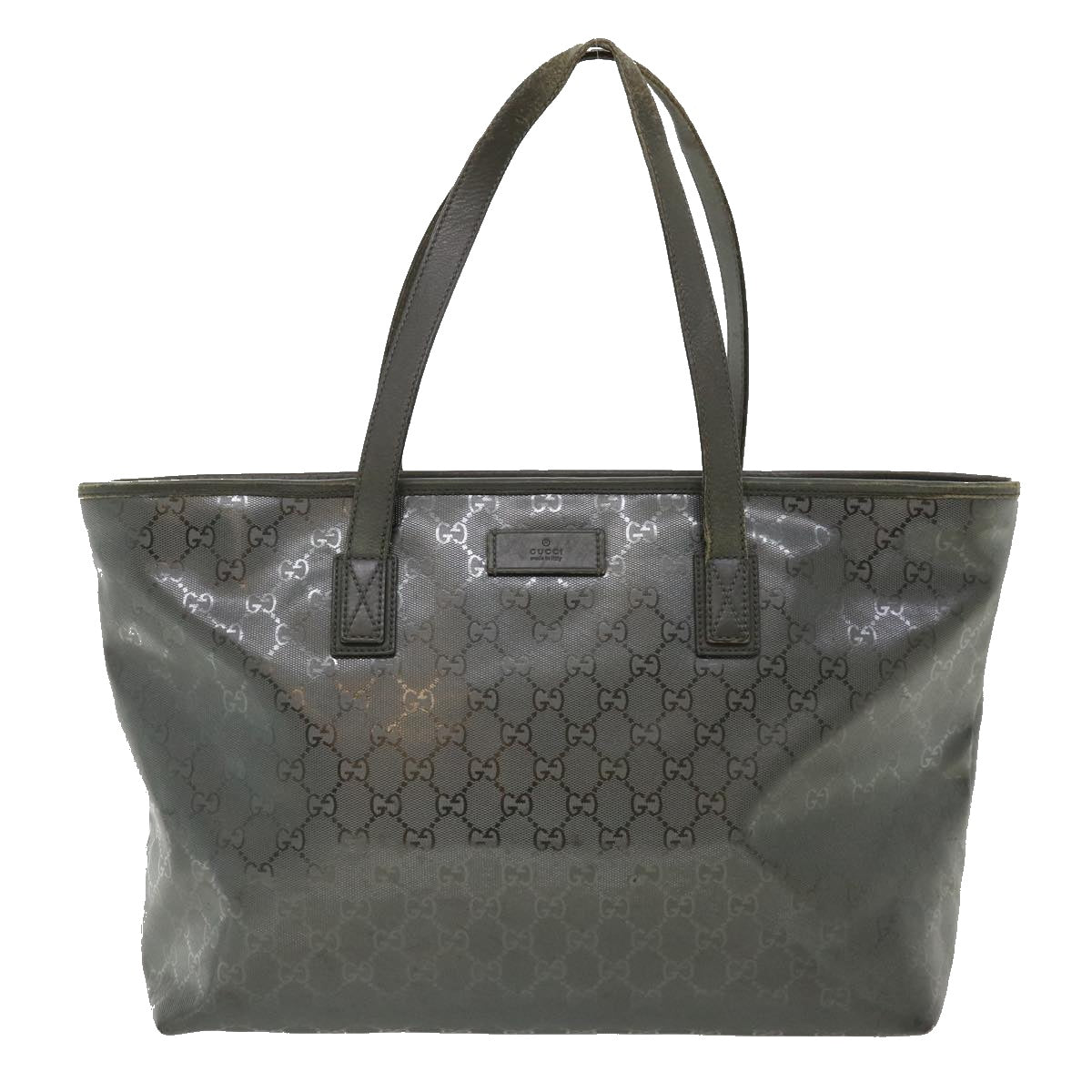 GUCCI GG Canvas Tote Bag Gray 211137492174 fm1642